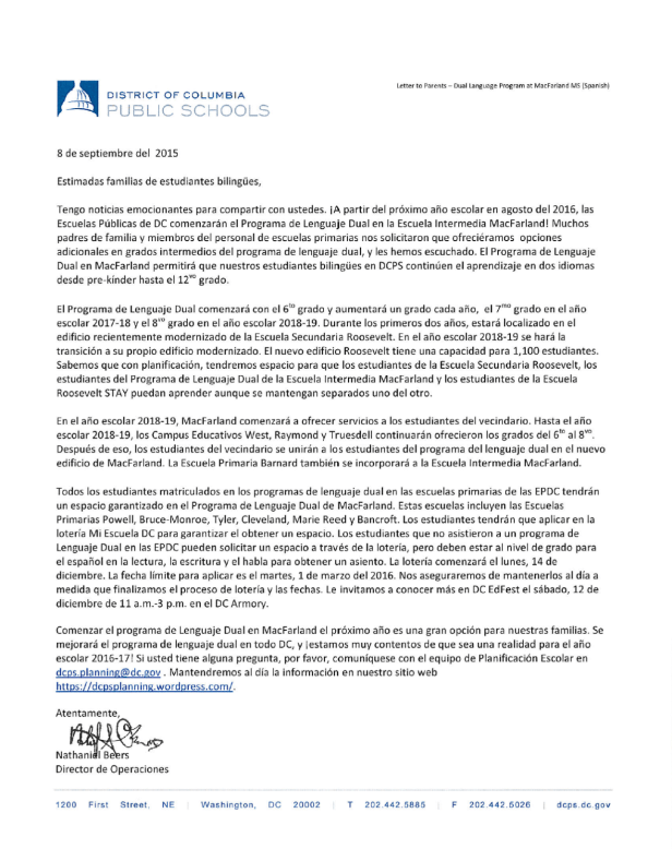 MacFarland SY1617 Start Letter Spanish