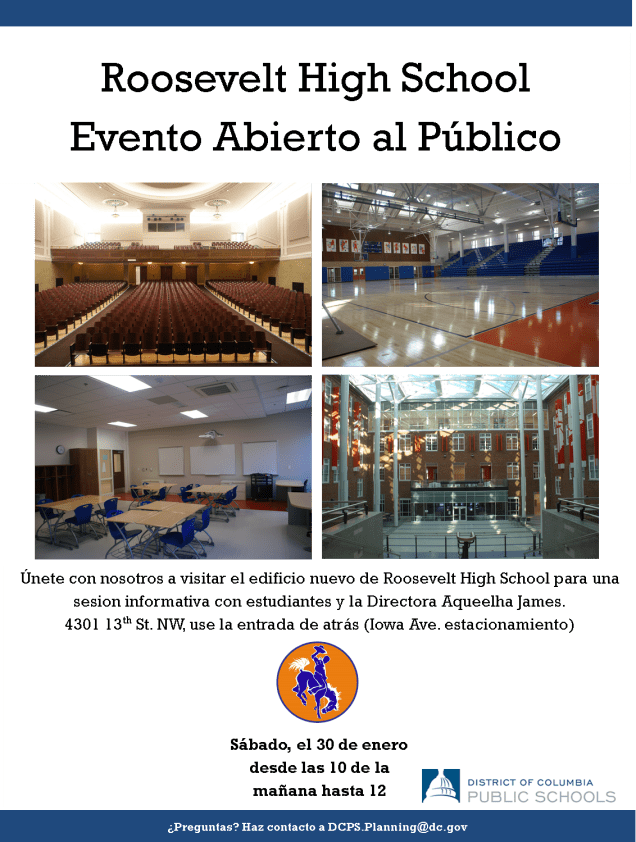 Roosevelt Open House Spanish